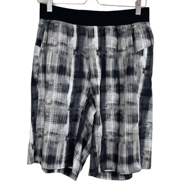 Lululemon Drawstring Pull On‎ Plaid M Shorts - Picture 1 of 7